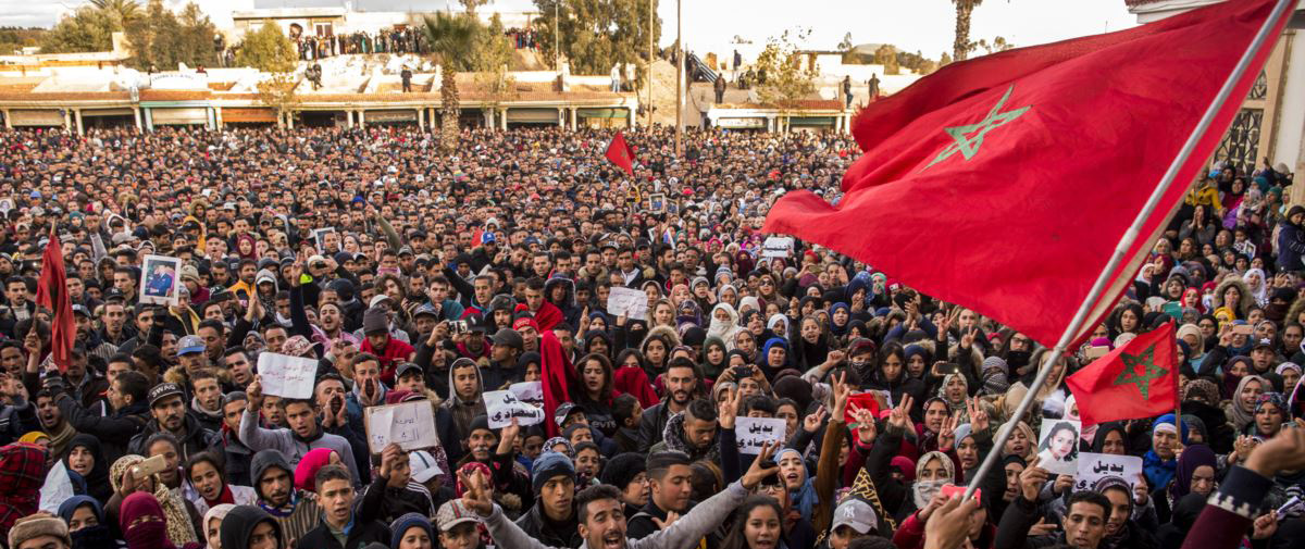 -المغرب: احتجاجات مساندة لمعتقلي حراك جرادة